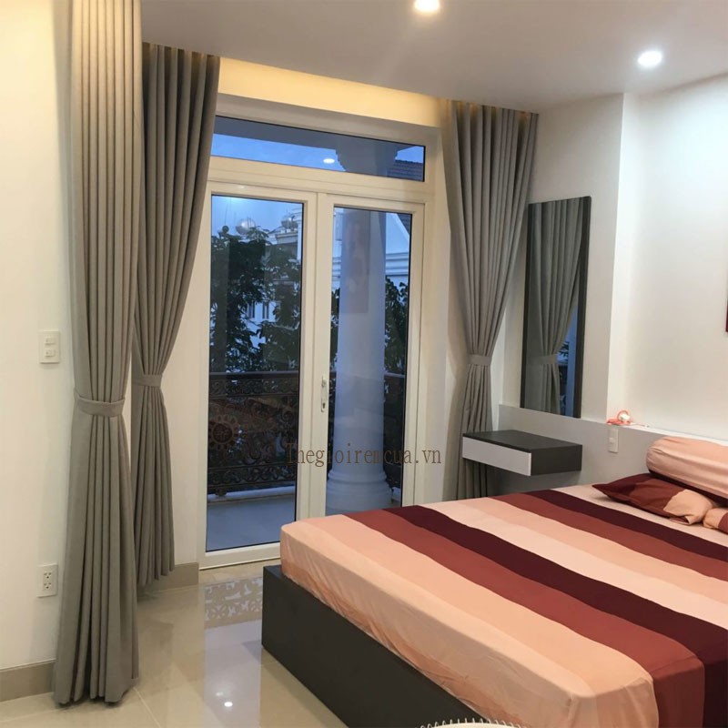 Màn vải phòng ngủ màu ghi sang trọng hợp với mọi thời đại Màn vải phòng ngủ màu ghi sang trọng hợp với mọi thời đại